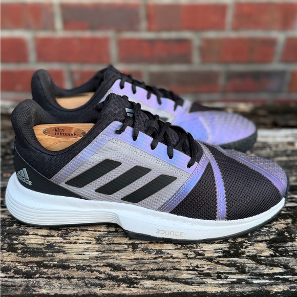 Adidas Courtjam Bounce Men’s Size 10 Black & Lavender Purple Athletic Shoes M4 main image 5